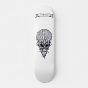 Skateboard Visage Alien, Reconstruction faciale du crâne afri