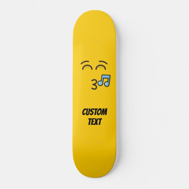 Skateboard Visage sifflant avec yeux souriants (Recto)