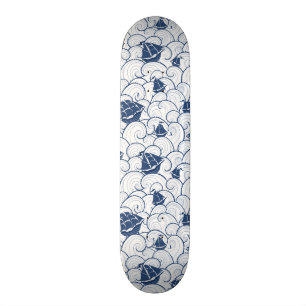 Skateboard Voiliers sur le motif de mer