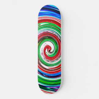 Skateboard Vortex coloré