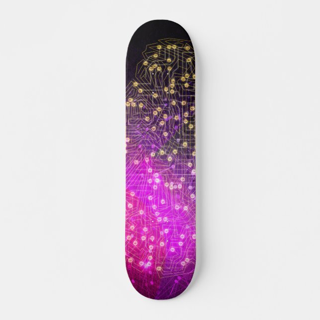 Skateboard Votre cerveau sur Bitcoin (Devant)