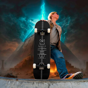 Skateboard Votre nom en tant que glyphes Aliens