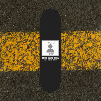 Skateboard Votre photo ici Nom et âge