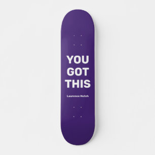 Skateboard Vous Avez Ce Violet Violet Cool Nom personnalisé