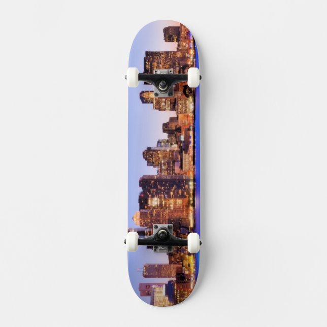 Skateboard Vue de secteur financier de Boston du centre (Recto)