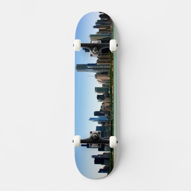 Skateboard Vue d'horizon de Chicago par le lac Michigan (Recto)