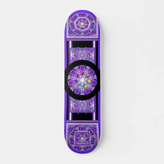 Skateboard W2 pourpre (Devant)