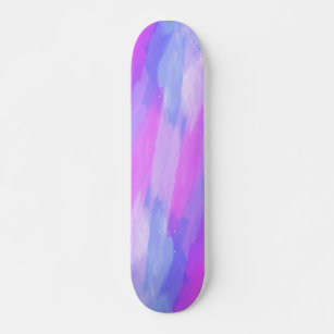 Skateboard Watercolor Abstract Texture in Pastel Colors