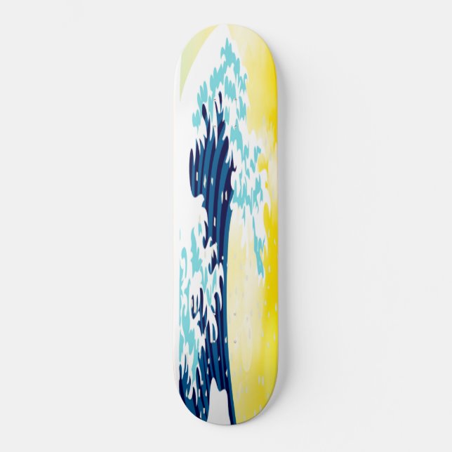 Skateboard WAVES YELLOW SUNSHINE (Front)