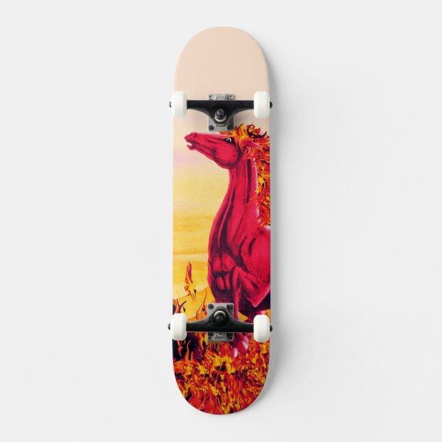Skateboard Wild Fire Horse (Recto)