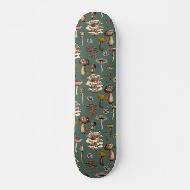 Skateboard Wild Mushrooms (Devant)