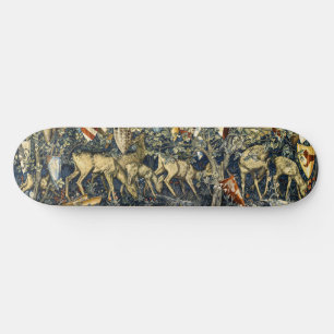 Skateboard William Morris Cerfs et Écussons dans un Royaume V
