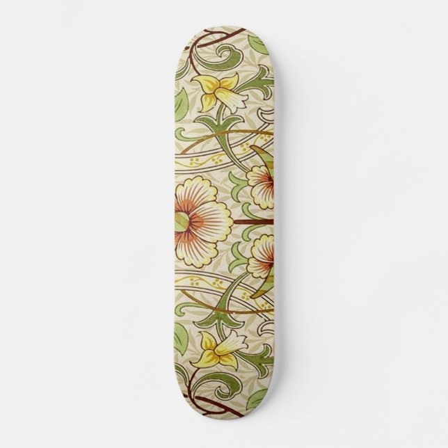 Skateboard William Morris Daffodil Fond d'écran classique (Recto)