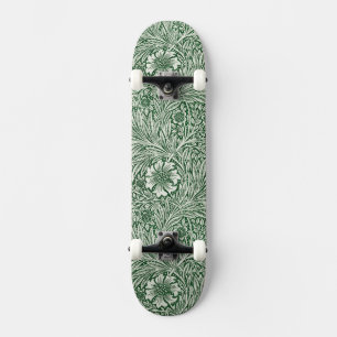 Skateboard william morris marigold fleurs vertes