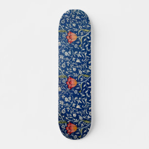 Skateboard William Morris Medway Floral bleu