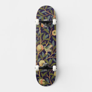 Skateboard William Morris Oiseau Et Grenade Art Vintage