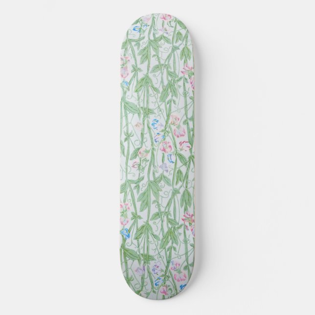 Skateboard William Morris Pois doux Motif Floral Classique (Recto)