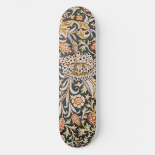 Skateboard William Morris Trent Garden Flower Motif classique