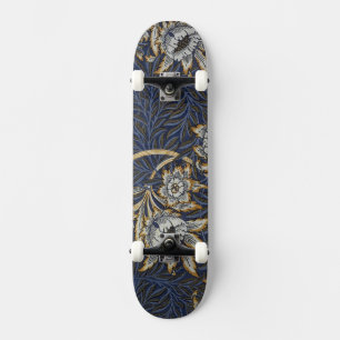 Skateboard william morris tulip and willow tapestry pattern