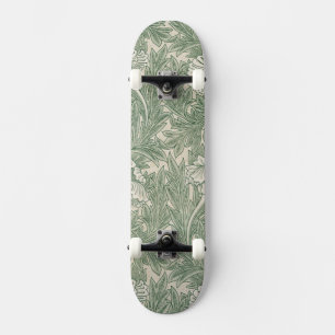 Skateboard william morris tulip papier peint textile vert
