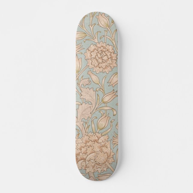Skateboard William Morris Wild Tulip Fleur Design Floral (Devant)