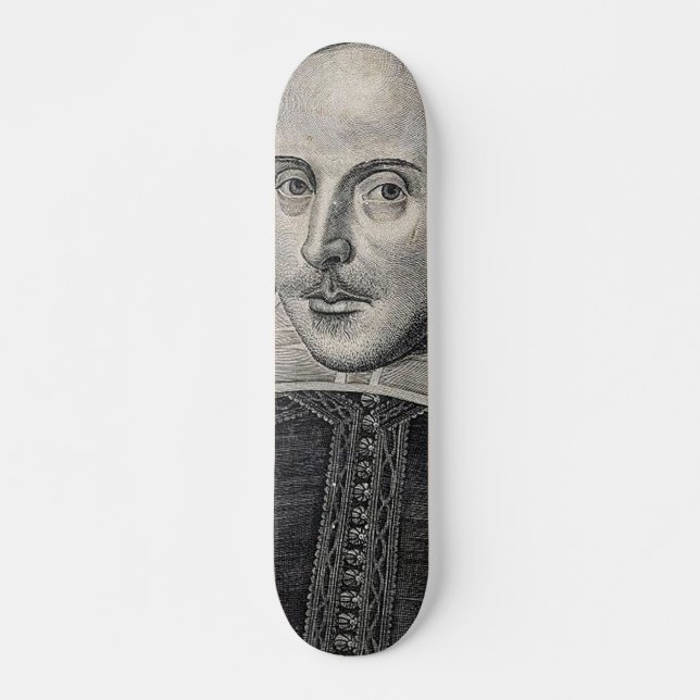 Skateboard William Shakespeare Portrait (Devant)