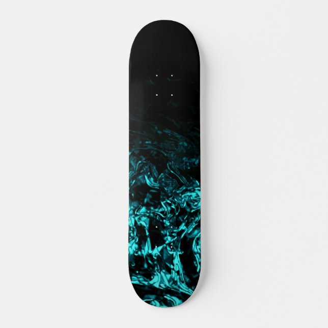Skateboard Windy Nite turquoise blue black (Devant)