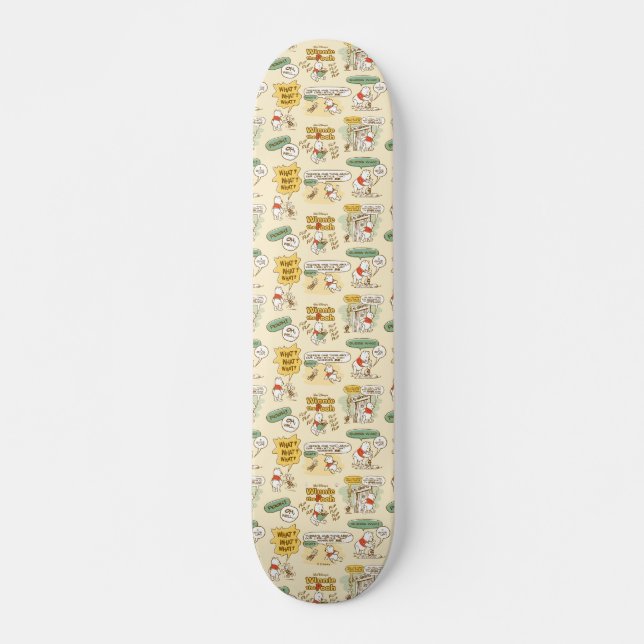 Skateboard Winnie l'Ooh | Motif de style bande dessinée (Devant)