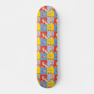 Skateboard Winnie l'Ooh Tigger Bright Mosaic Motif