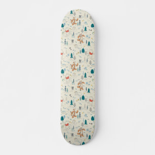 Skateboard Winnie l'Ourson  Motif des animaux de forêt