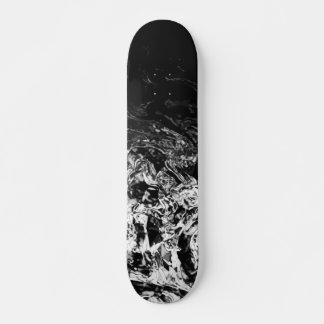 Skateboard Winter Nite black white geometric gradient swirls