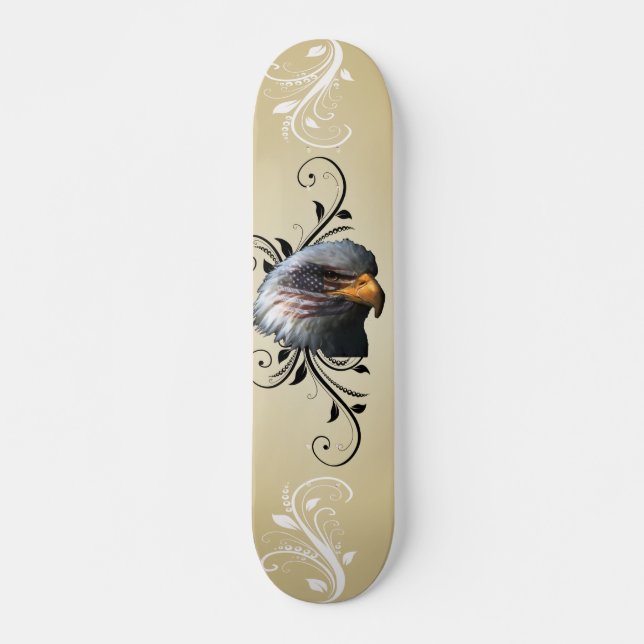 Skateboard with American Eagle Design (Front)