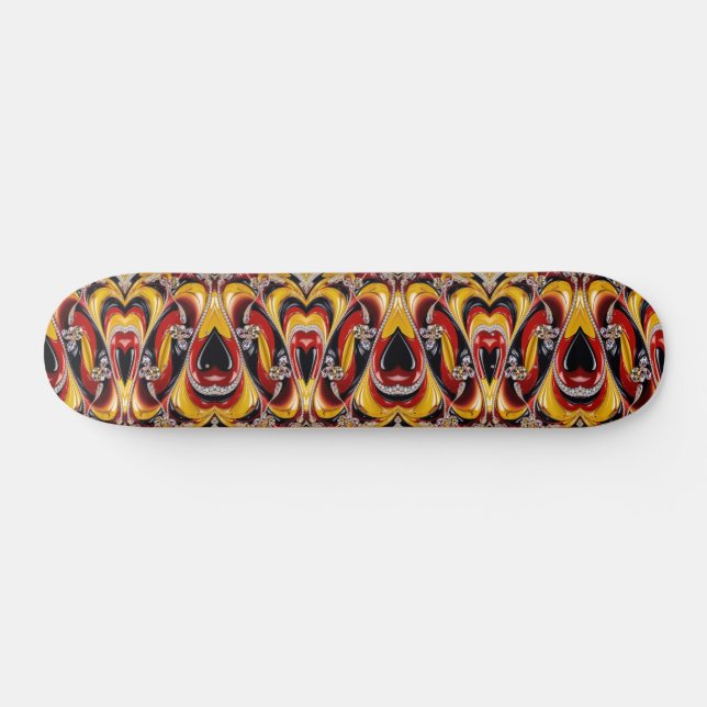 Skateboard with Belgian Colours Design (Horz)