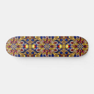Skateboard with Colombia Colours Design