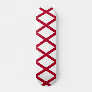 Skateboard with flag of Alabama