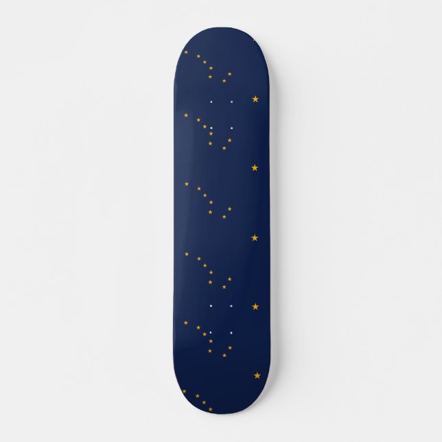 Skateboard with flag of Alaska (Front)
