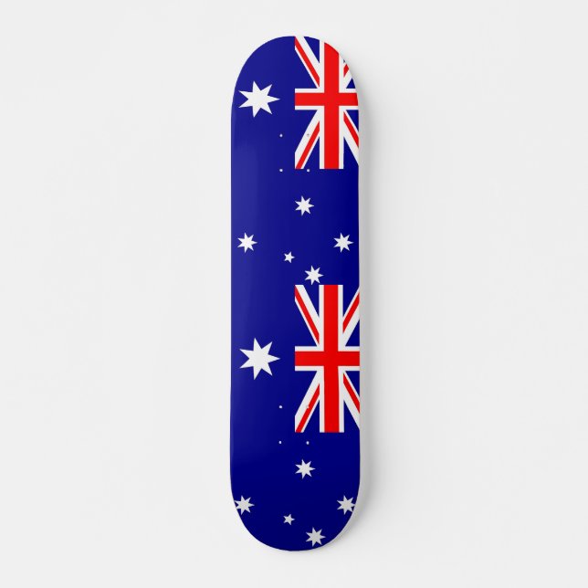 Skateboard with flag of Australia (Front)