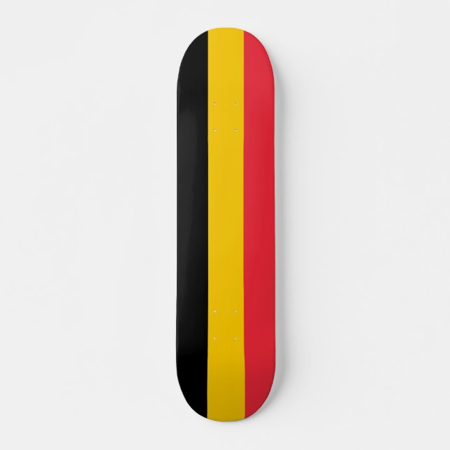 Skateboard with flag of Belgium (Front)