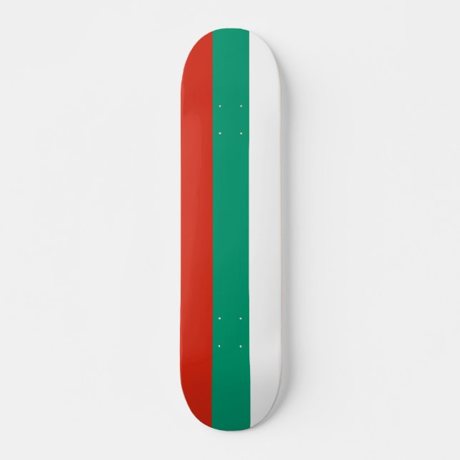 Skateboard with flag of Bulgaria (Front)