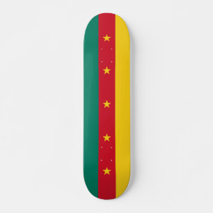 Skateboard with flag of Cameroon