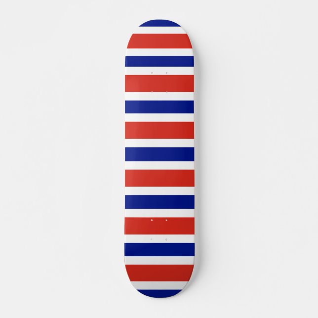 Skateboard with flag of Costa Rica (Front)