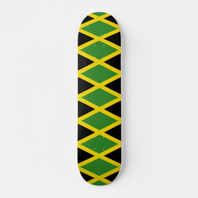 Skateboard with flag of Jamaica (Front)