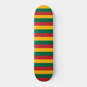 Skateboard with flag of Lithuania