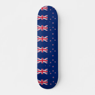 Skateboard with flag of New Zealand