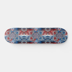 Skateboard with French Colours Design