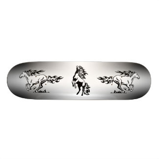 Skateboard with Horses