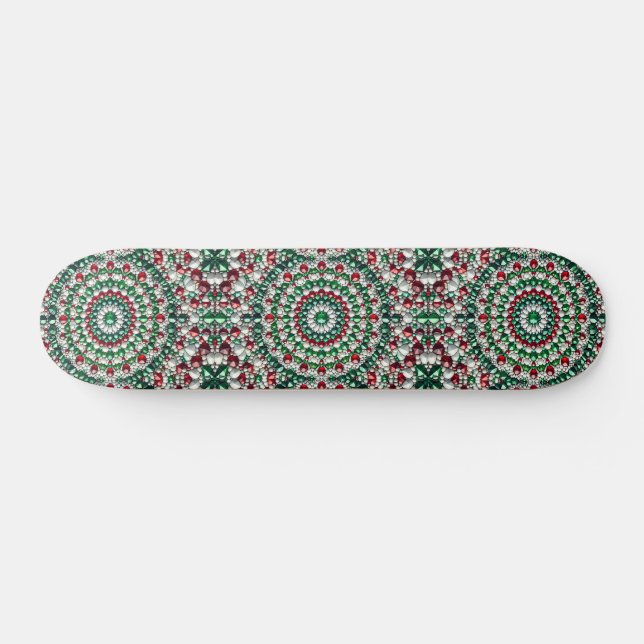Skateboard with Italian Colours Design (Horz)