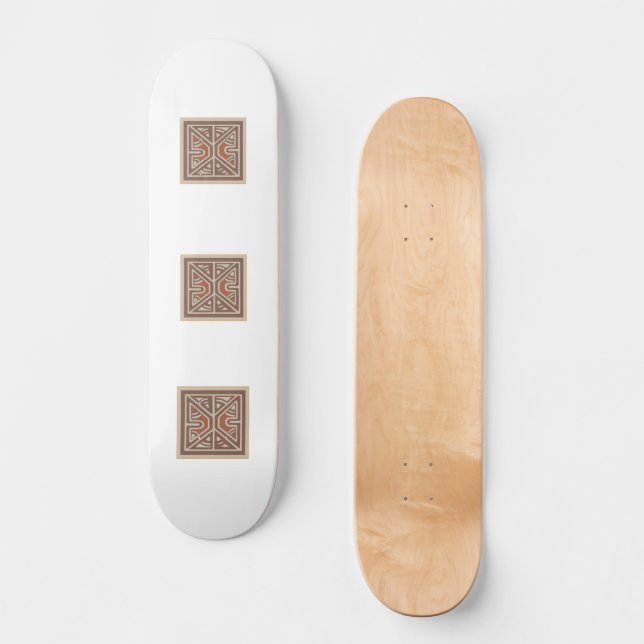 Skateboard with Papua New Guinea design (Front)