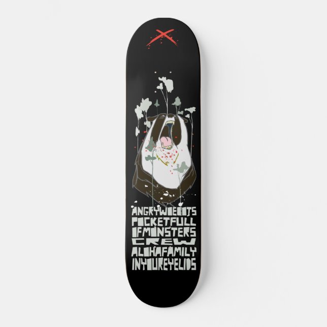 Skateboard Woebots fâché "poche complètement des monstres " (Recto)