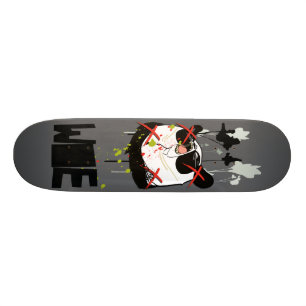 Skateboard Woebots "Panda X"